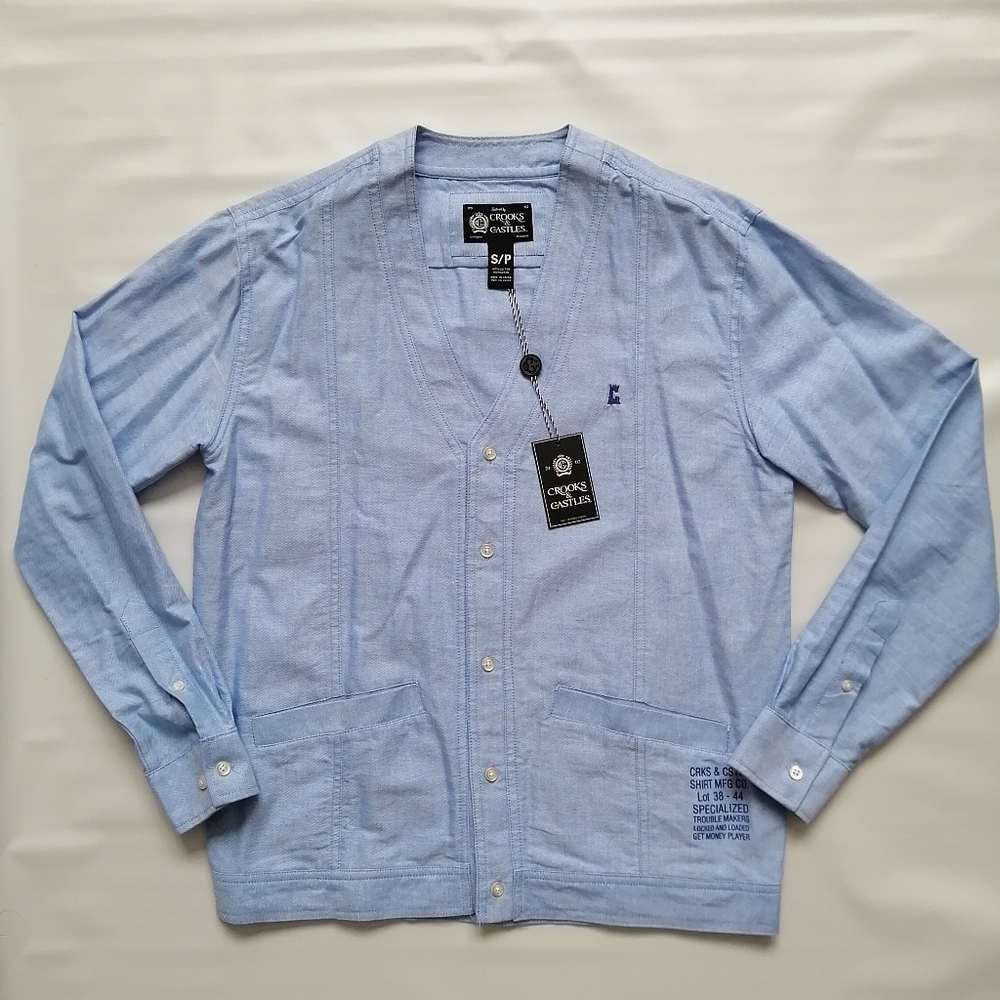 Crooks & Castles Cardigan Small NWT